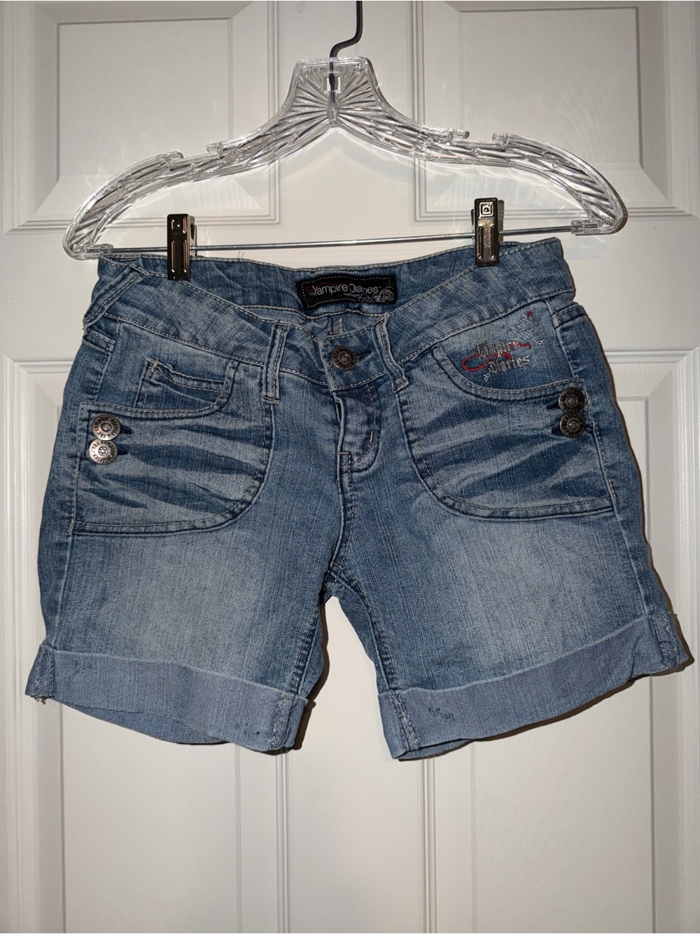 The Vampire Diaries Mystic Falls Denim Shorts‎ Size 5 Official Licensed Y2K 2011